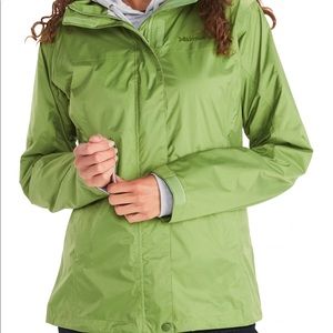 Marmot PreCip Eco Waterproof rain jacket NWOT green
